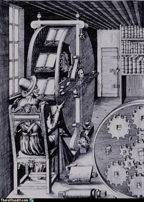 Книжное колесо - "браузер" XVI века